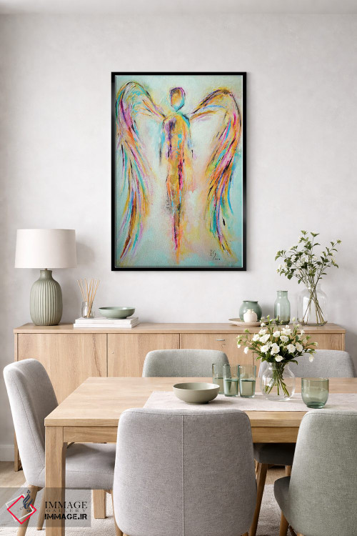 تابلو دکوراتیو فرشته در بهشت اثر ایوان گوادراما - D4B