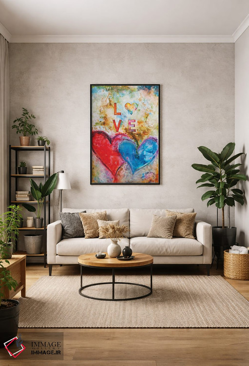 تابلو دکوراتیو عشق یعنی اثر ایوان گوادراما - D1B