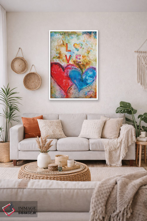 تابلو دکوراتیو عشق یعنی اثر ایوان گوادراما - D2W