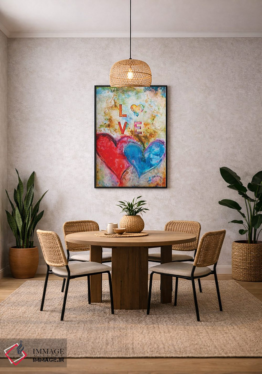 تابلو دکوراتیو عشق یعنی اثر ایوان گوادراما - D4B
