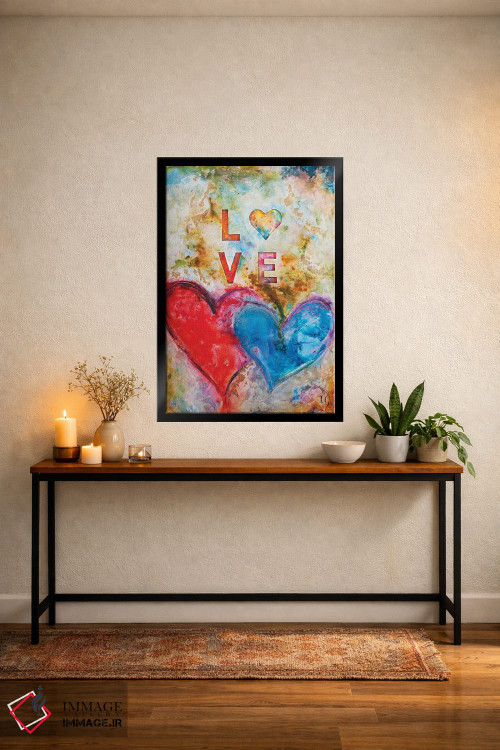 تابلو دکوراتیو عشق یعنی اثر ایوان گوادراما - D5B