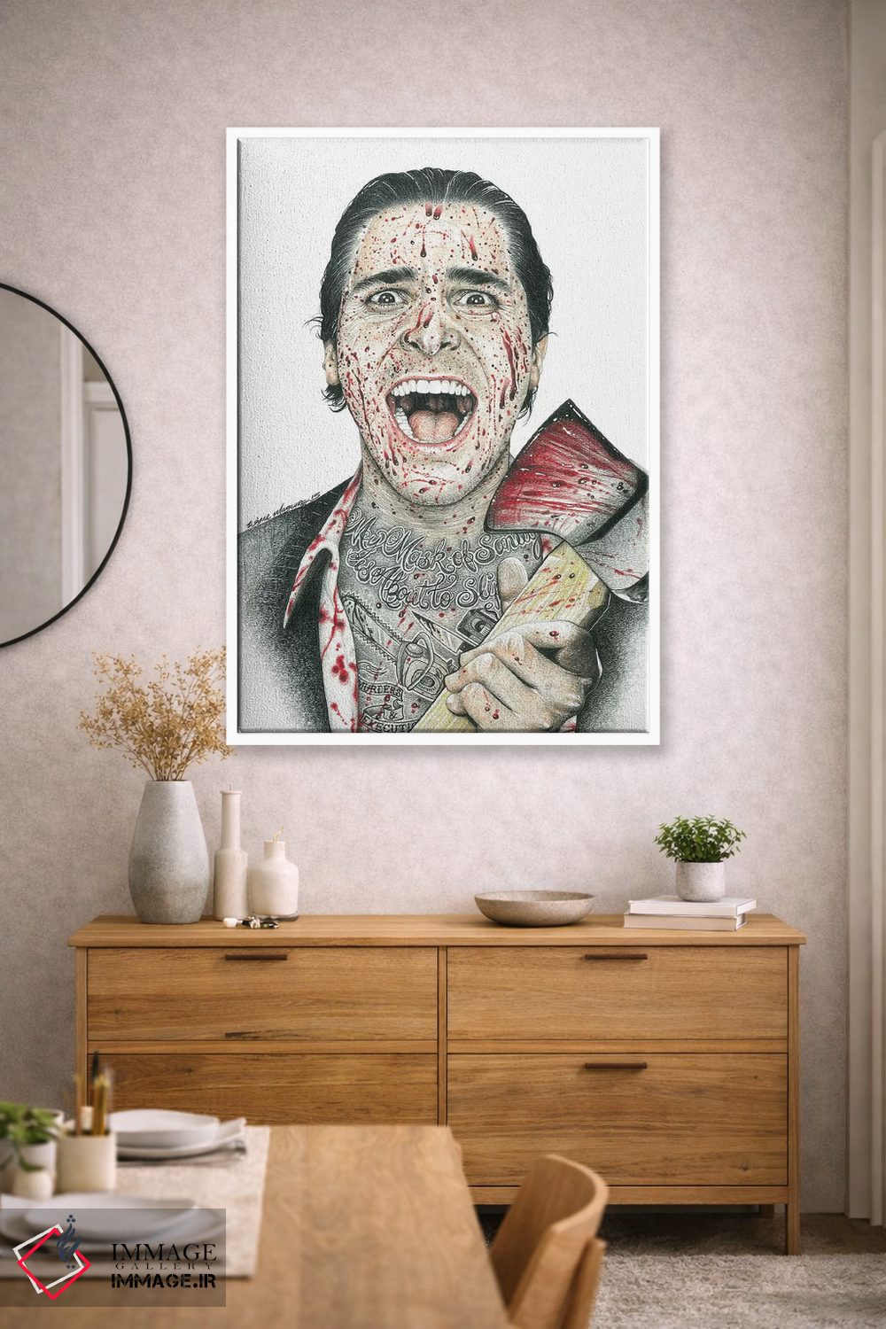 تابلو دکوراتیو روانی آمریکایی اثر اینکد آیکونز - D1W