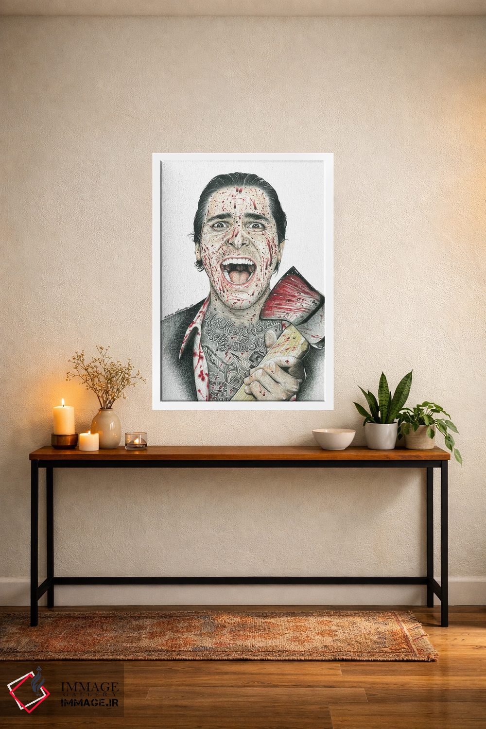 تابلو دکوراتیو روانی آمریکایی اثر اینکد آیکونز - D3W