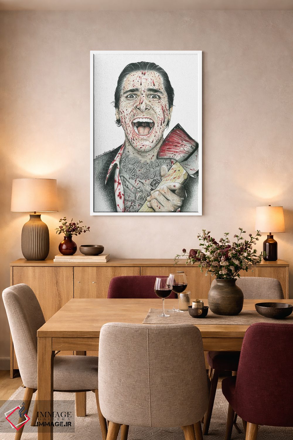 تابلو دکوراتیو روانی آمریکایی اثر اینکد آیکونز - D5W