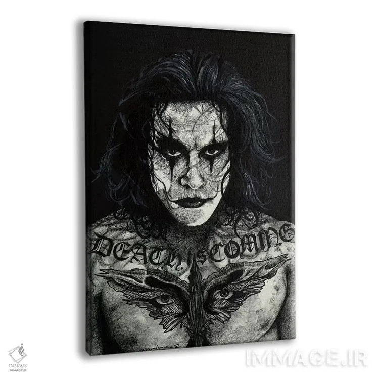 تابلو دکوراتیو کلاغ اثر اینکد آیکونز - نمای پرسپکتیو محصول