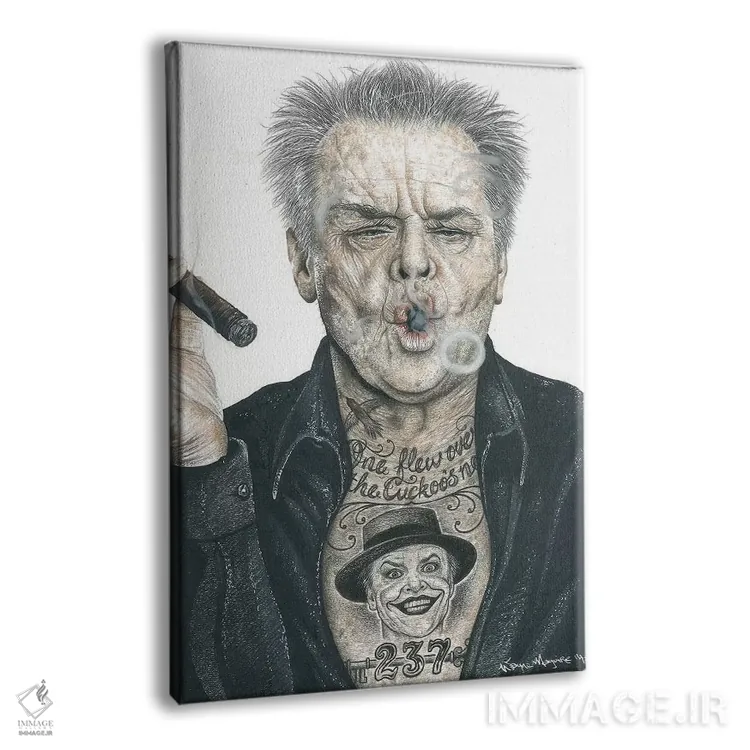 تابلو دکوراتیو نیکلسون اصلی اثر اینکد آیکونز - نمای پرسپکتیو محصول