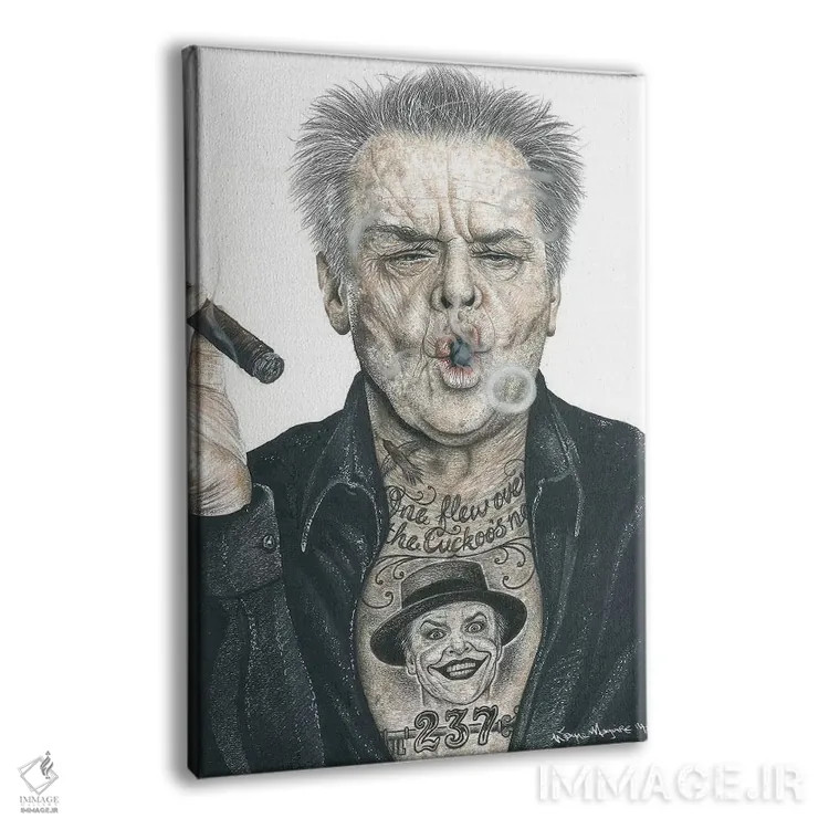 تابلو دکوراتیو نیکلسون اصلی اثر اینکد آیکونز - نمای پرسپکتیو محصول