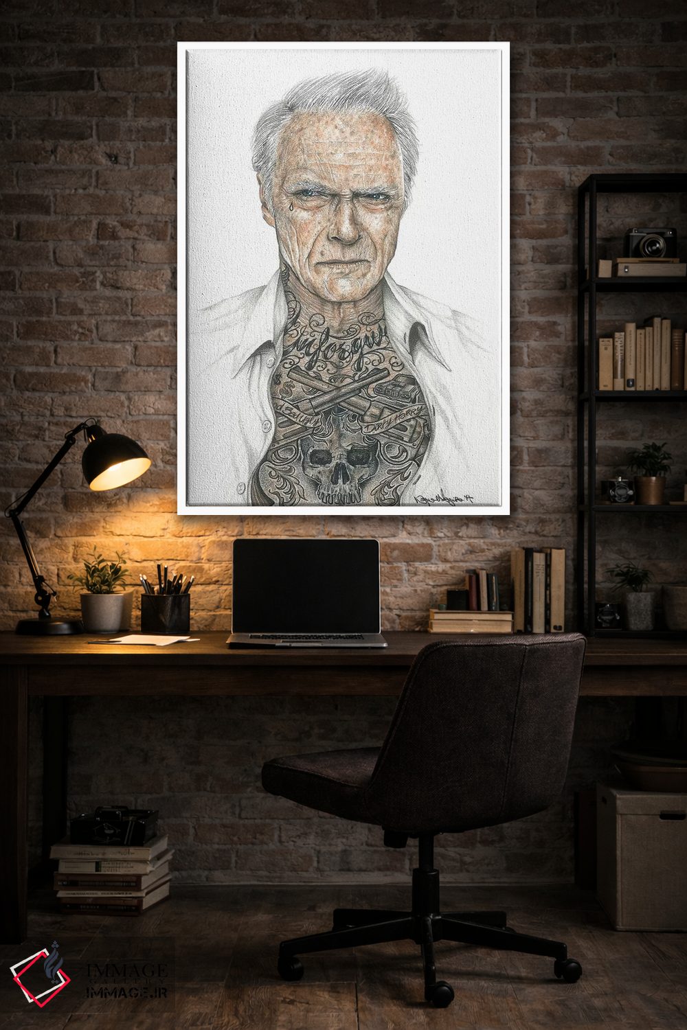 تابلو دکوراتیو ایستوود اصلی اثر اینکد آیکونز - D3W