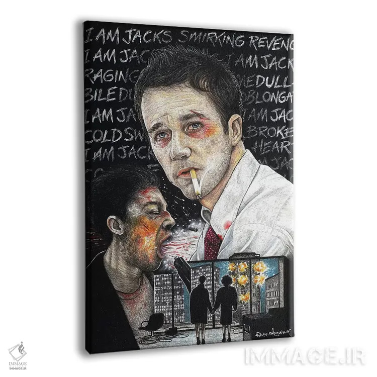 تابلو دکوراتیو باشگاه مبارزه I اثر اینکد آیکونز - نمای پرسپکتیو محصول