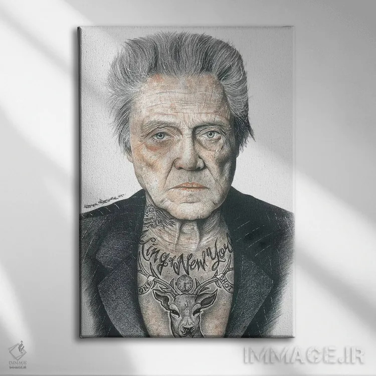 تابلو دکوراتیو واکن اصلی اثر اینکد آیکونز - نمای روبهرو روی دیوار