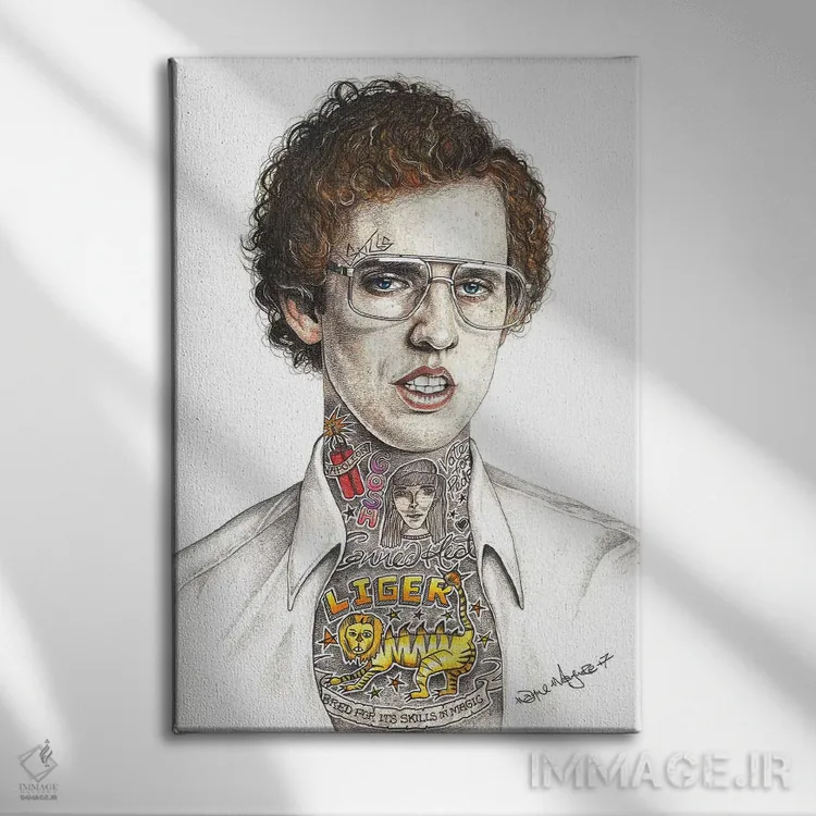 تابلو دکوراتیو ناپلئون باورامیت اثر اینکد آیکونز - نمای روبهرو روی دیوار