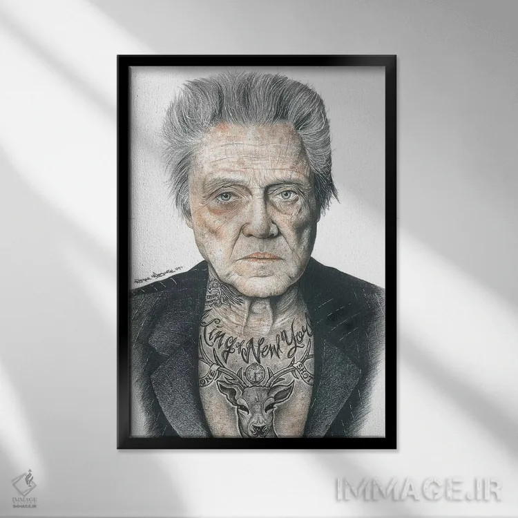 تابلو دکوراتیو واکن اصلی اثر اینکد آیکونز - نمای قابدار مشکی