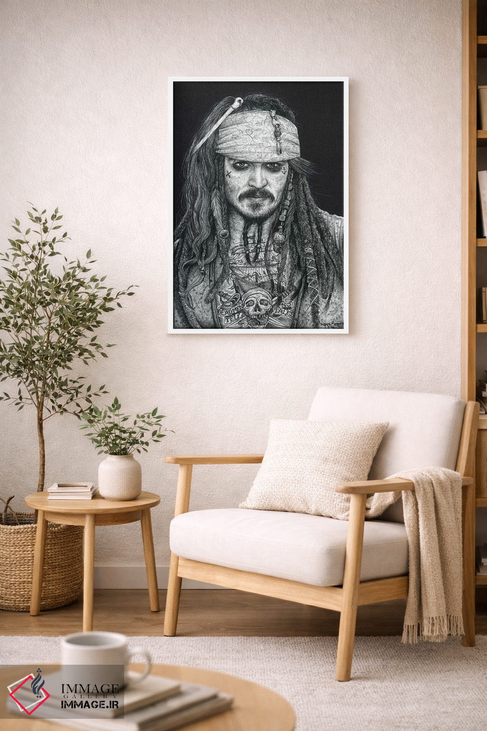 تابلو دکوراتیو کاپیتان جک اثر اینکد آیکونز - D5W