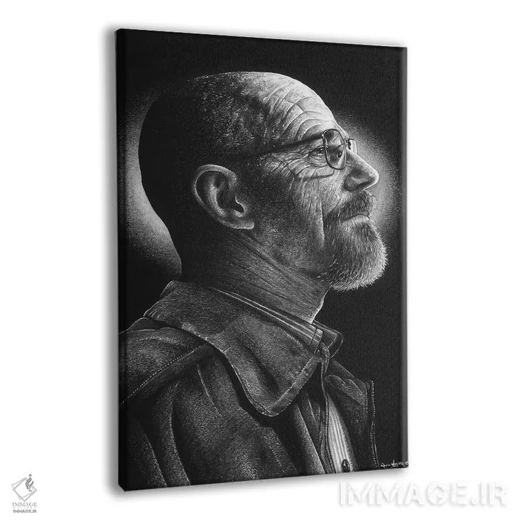 تابلو دکوراتیو هایزنبرگ اثر اینکد آیکونز - نمای پرسپکتیو محصول
