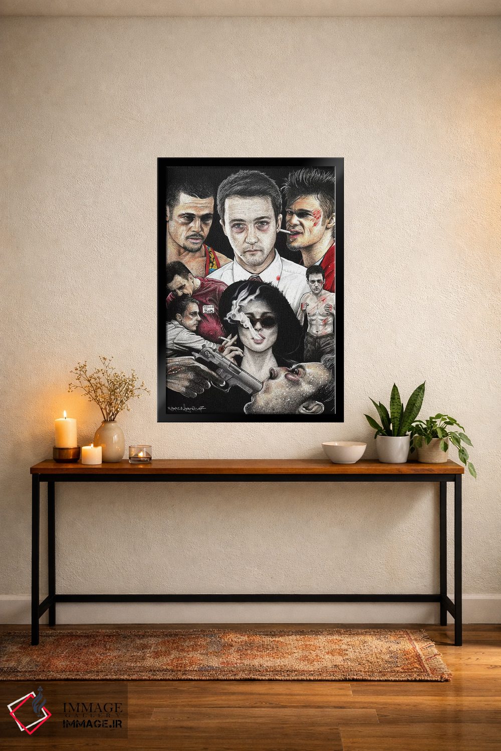 تابلو دکوراتیو کلوب مبارزه چهارم اثر اینکد آیکونز - D4B