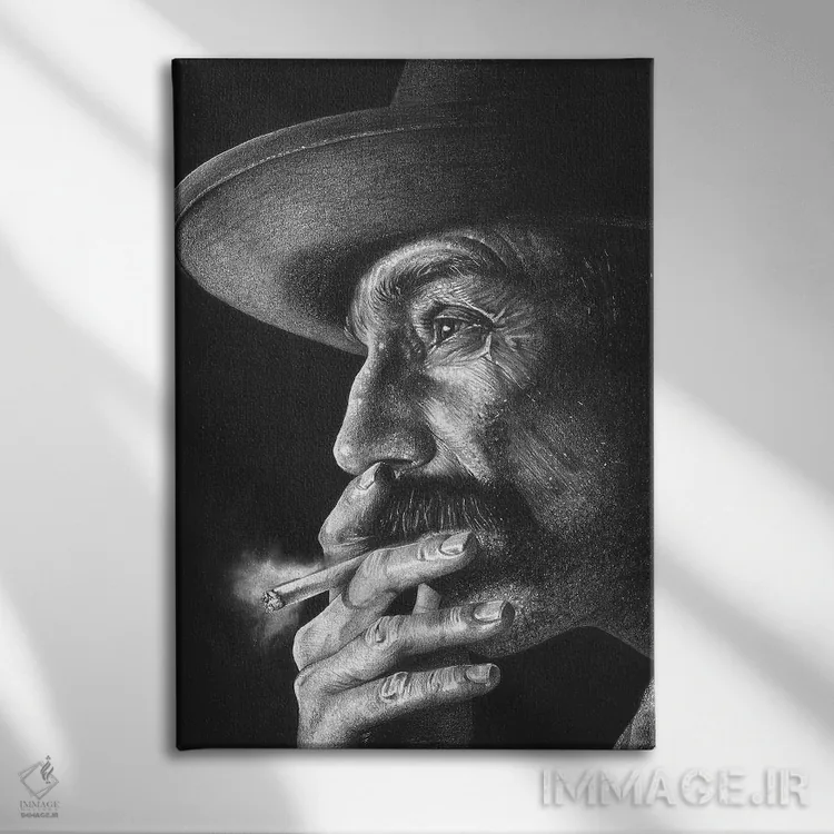 تابلو دکوراتیو خون به پا خواهد شد اثر اینکد آیکونز - نمای روبهرو روی دیوار