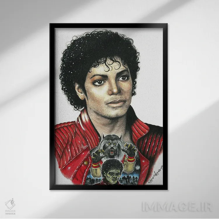 تابلو دکوراتیو تریلر - ام جی اثر اینکد آیکونز - نمای قابدار مشکی