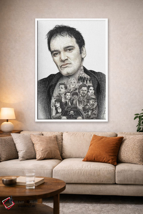 تابلو دکوراتیو تارانتینو اثر اینکد آیکونز - D1W