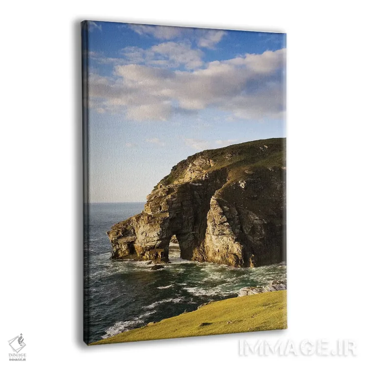 تابلو دکوراتیو دانفاناگی، شهرستان دانیگال، ایرلند؛ صخره دریایی ساحل… اثر ایریش ایمیج کالکشن - نمای پرسپکتیو محصول