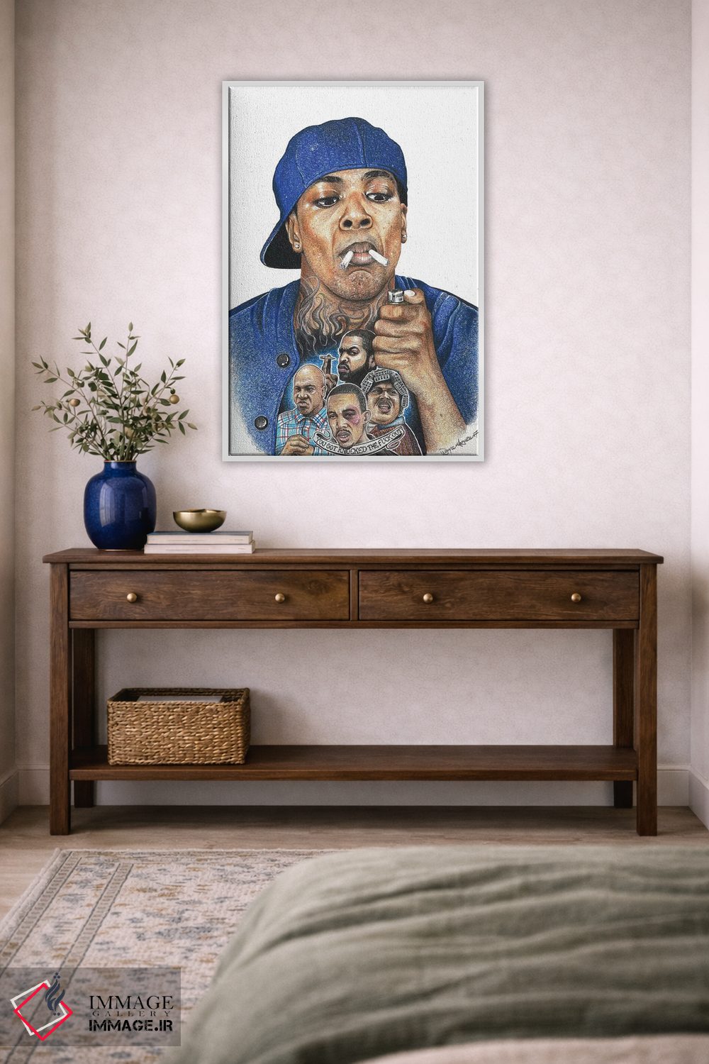 تابلو دکوراتیو اسموکی اثر اینکد آیکونز - D3W