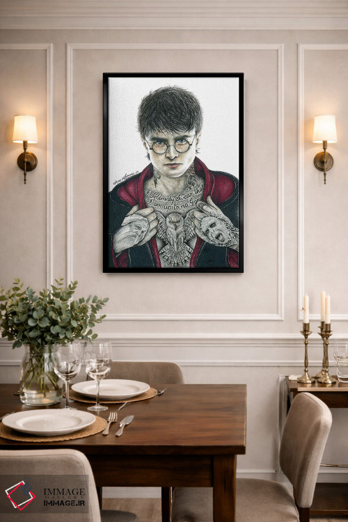 تابلو دکوراتیو هری پاتر اثر اینکد آیکونز - D2B
