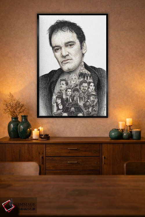 تابلو دکوراتیو تارانتینو اثر اینکد آیکونز - D2B