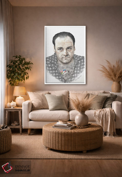 تابلو دکوراتیو تونی سوپرانو اثر اینکد آیکونز - D3W