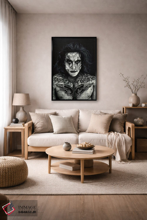 تابلو دکوراتیو کلاغ اثر اینکد آیکونز - D5B