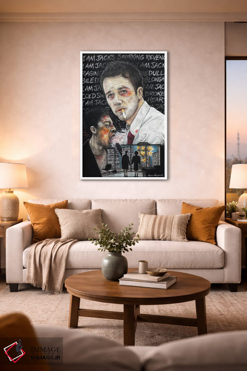 تابلو دکوراتیو باشگاه مبارزه I اثر اینکد آیکونز - D1W