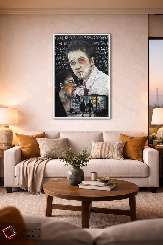 تابلو دکوراتیو باشگاه مبارزه I اثر اینکد آیکونز - D1W