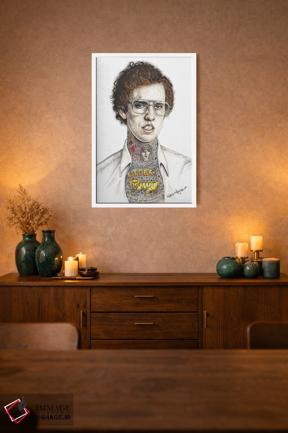 تابلو دکوراتیو ناپلئون باورامیت اثر اینکد آیکونز - D1W