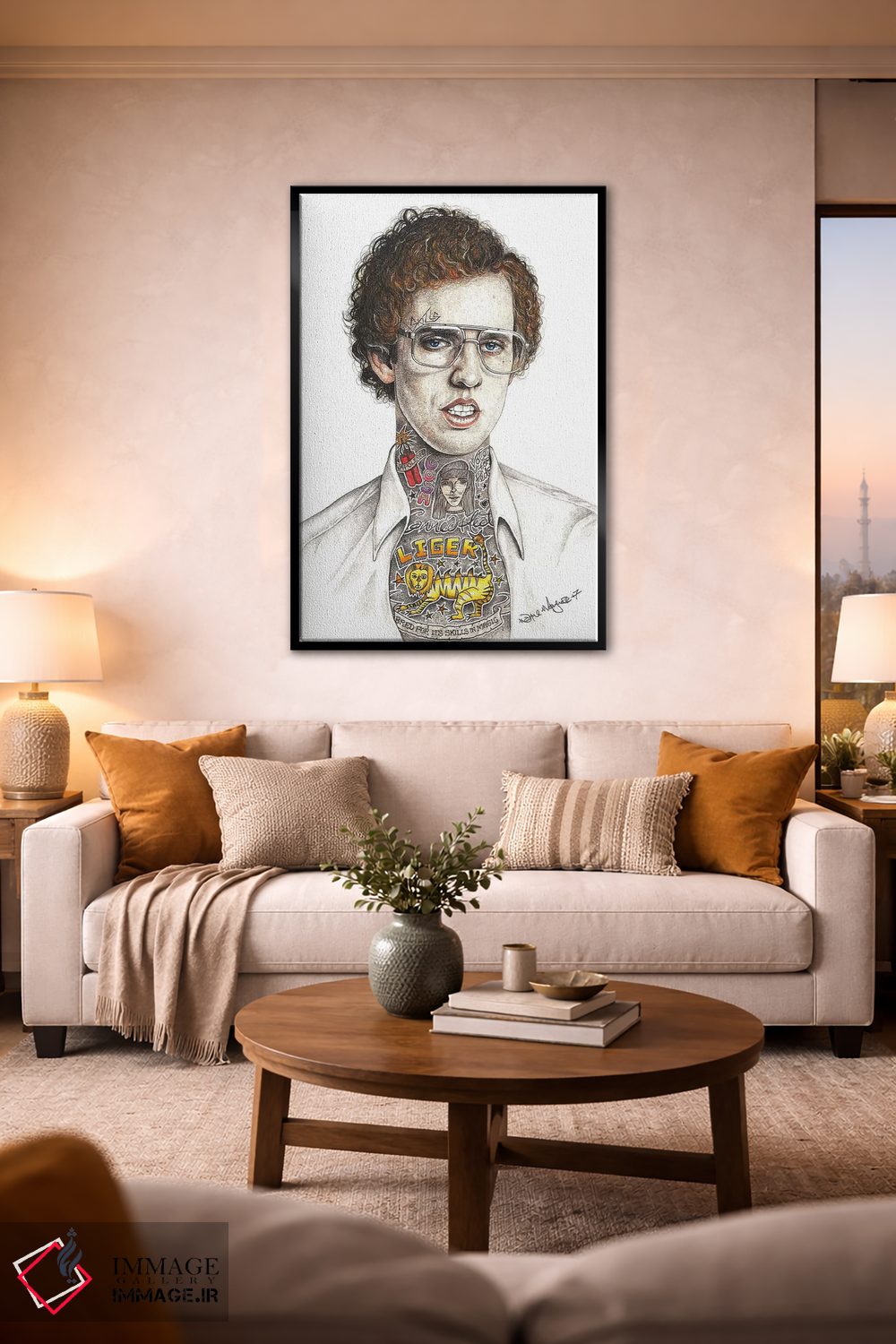 تابلو دکوراتیو ناپلئون باورامیت اثر اینکد آیکونز - D2B