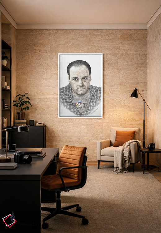 تابلو دکوراتیو تونی سوپرانو اثر اینکد آیکونز - D6W