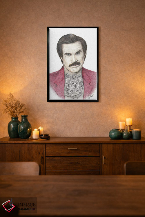 تابلو دکوراتیو گوینده اخبار اثر اینکد آیکونز - D2B