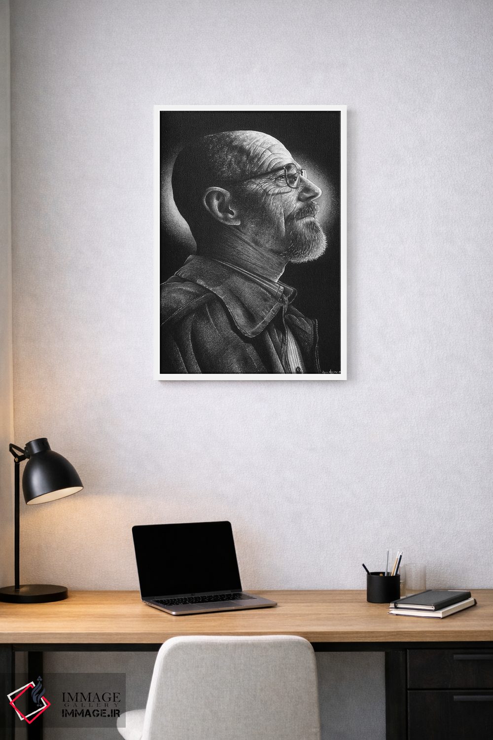 تابلو دکوراتیو هایزنبرگ اثر اینکد آیکونز - D1W