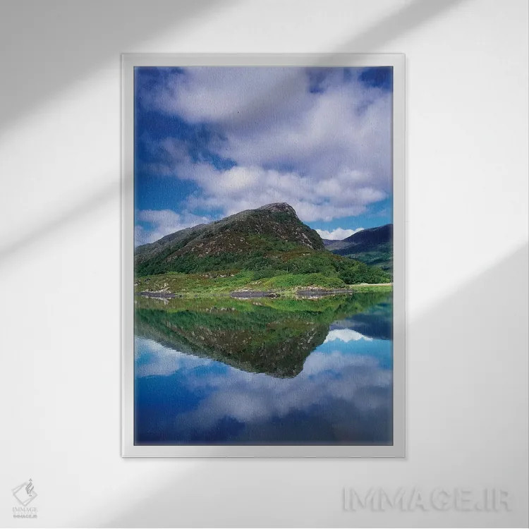 تابلو دکوراتیو آشیانه عقاب، پارک ملی کیلارنی، شهرستان کری، ایرلند؛… اثر ایریش ایمیج کالکشن - نمای قابدار سفید