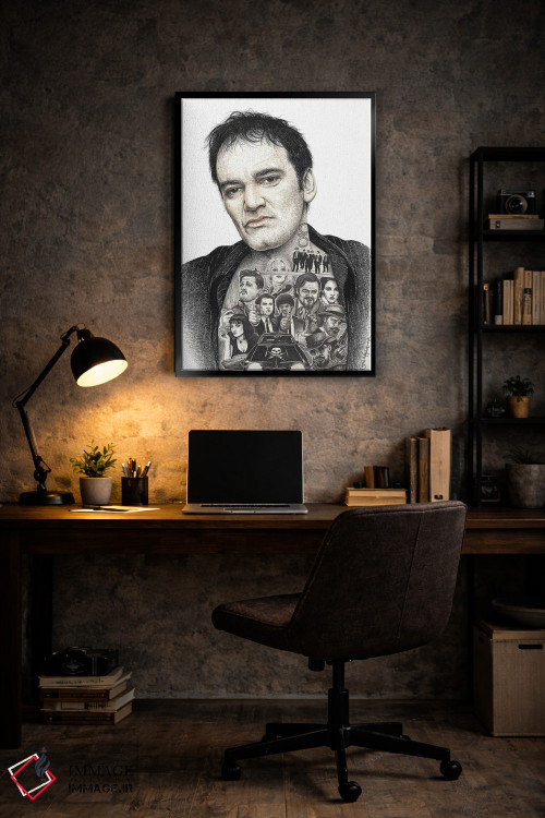 تابلو دکوراتیو تارانتینو اثر اینکد آیکونز - D6B