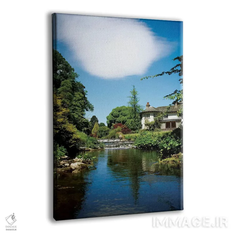 تابلو دکوراتیو باغ های مانت آشر، رودخانه وارترای، شهرستان ویکلو، ای… اثر ایریش ایمیج کالکشن - نمای پرسپکتیو محصول