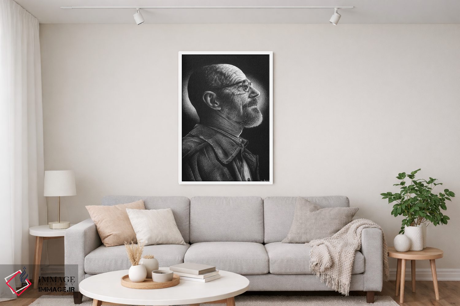 تابلو دکوراتیو هایزنبرگ اثر اینکد آیکونز - D4W