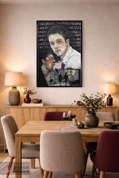 تابلو دکوراتیو باشگاه مبارزه I اثر اینکد آیکونز - D5B