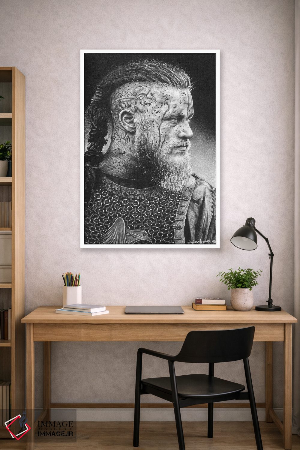 تابلو دکوراتیو رگنار اثر اینکد آیکونز - D1W