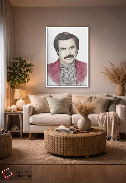 تابلو دکوراتیو گوینده اخبار اثر اینکد آیکونز - D3W