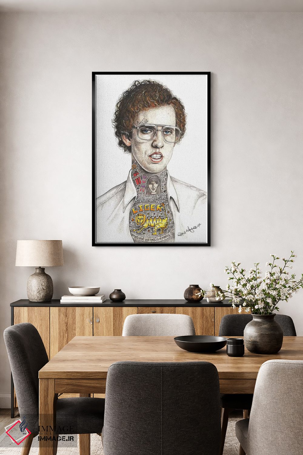 تابلو دکوراتیو ناپلئون باورامیت اثر اینکد آیکونز - D6B