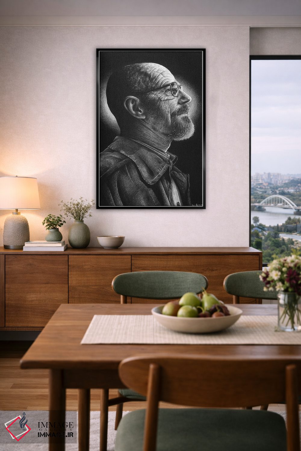 تابلو دکوراتیو هایزنبرگ اثر اینکد آیکونز - D6B