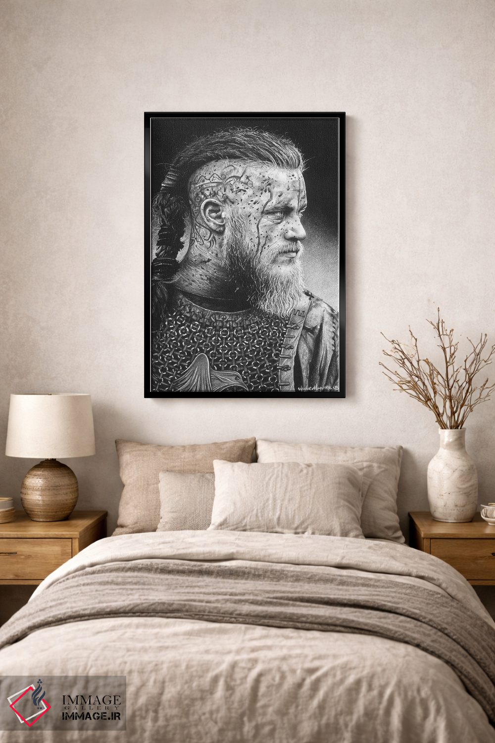 تابلو دکوراتیو رگنار اثر اینکد آیکونز - D2B