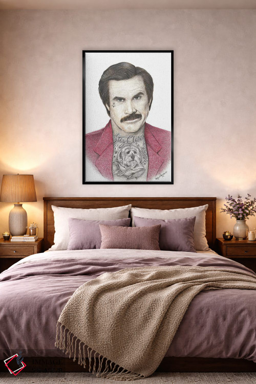 تابلو دکوراتیو گوینده اخبار اثر اینکد آیکونز - D5B