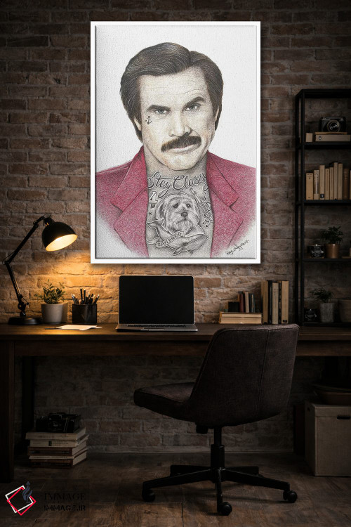 تابلو دکوراتیو گوینده اخبار اثر اینکد آیکونز - D4W