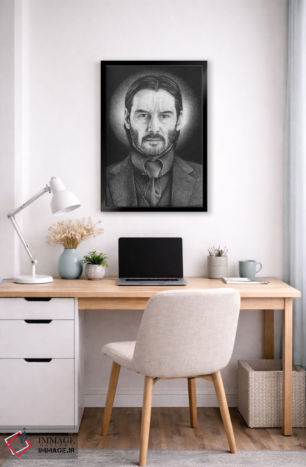 تابلو دکوراتیو جان ویک اثر اینکد آیکونز - D5B