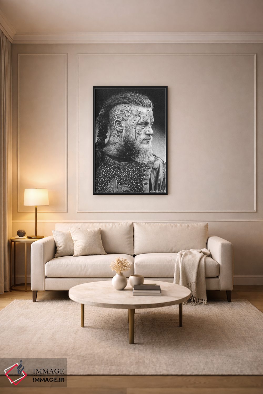 تابلو دکوراتیو رگنار اثر اینکد آیکونز - D5B