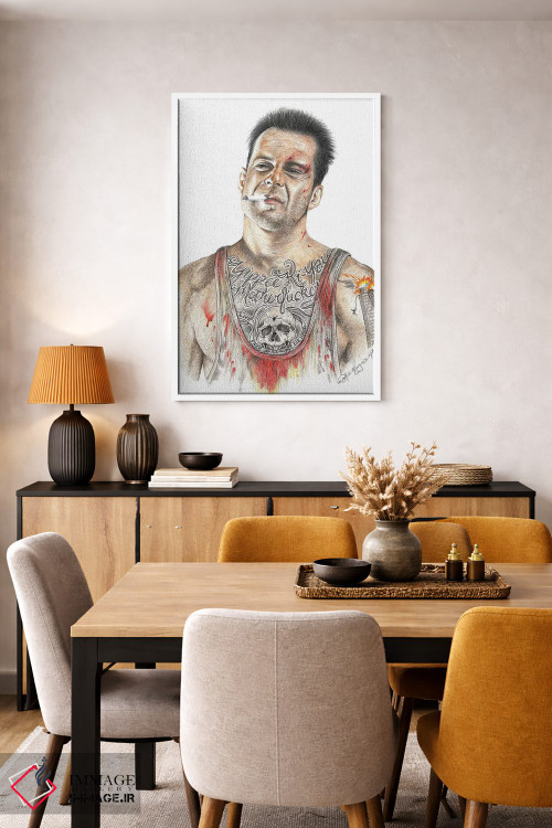 تابلو دکوراتیو جان سخت اثر اینکد آیکونز - D5W